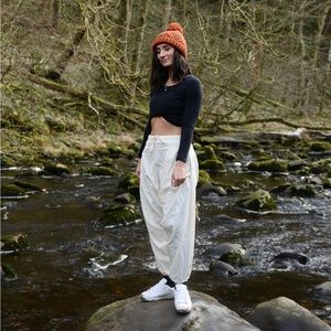 Beige Winter Harlem Pants, M